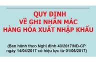 Quy định về ghi nhãn hàng hóa xuất nhập khẩu